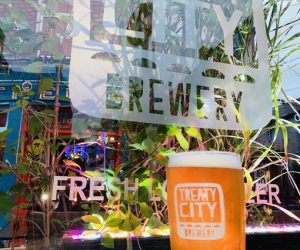 Pint of Treaty City outside Mother Mac's Pint of Treaty City outside Mother Mac's