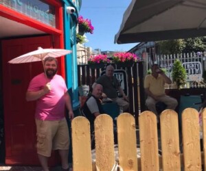 The beer garden Mother Mac's beer garden